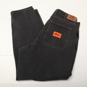 Butter Baggiest Jeans Mens 32x32 Black Ultra Baggy Tapered Leg Denim High Rise